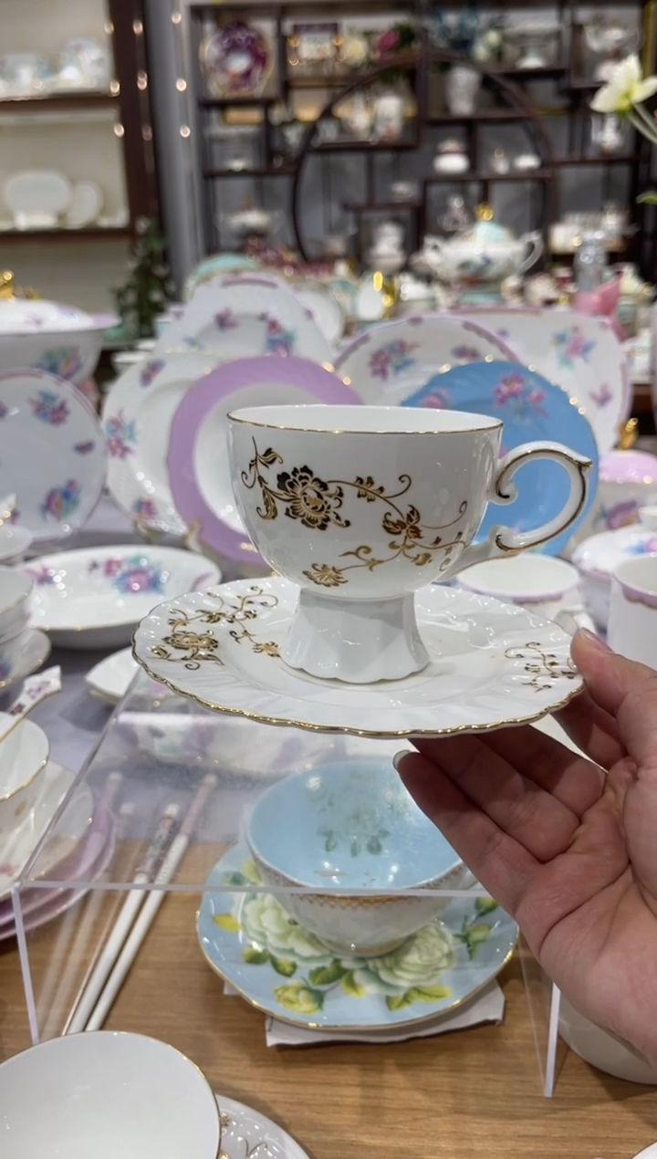 45%以上骨粉骨瓷咖啡杯碟