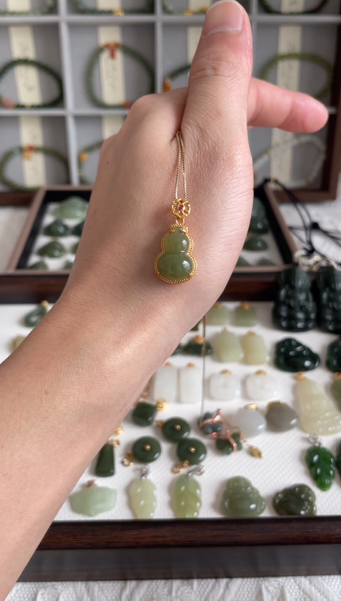 吊坠(不含链)银S925镶嵌和田玉吊坠(不含链) 银S925镶嵌 和田玉