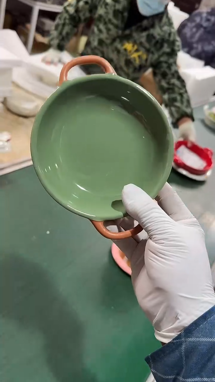 陶瓷5.5英寸双耳 微瑕凑满20元包邮