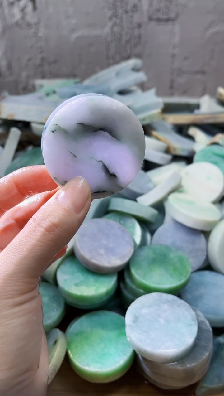 裸石翡翠天然翡翠A货石 南535 