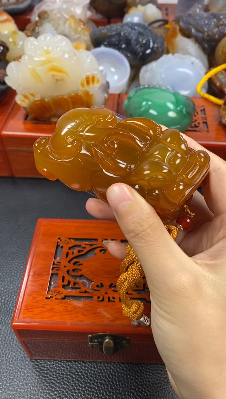 未镶嵌手把玛瑙/玉髓召*令1