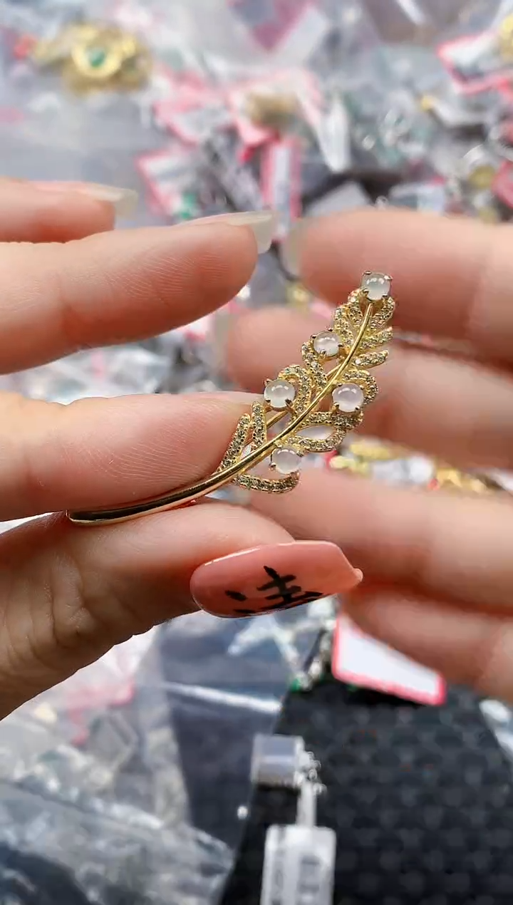 银S925镶嵌戒指翡翠天然A货缅甸翡翠