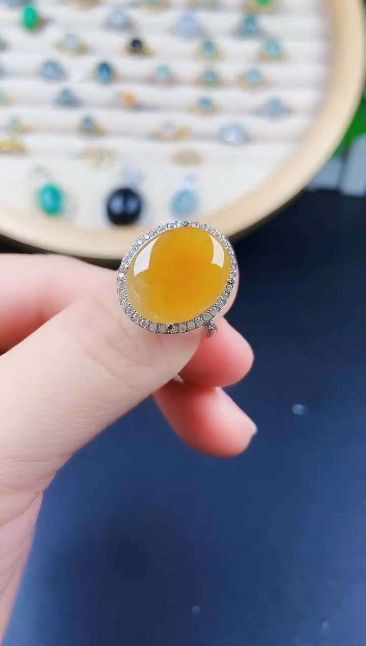 【闪购商品】翡翠戒指银S925镶嵌12312412313