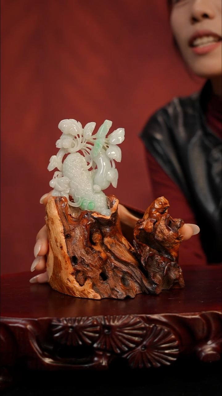 未镶嵌摆件翡翠飞黄腾达