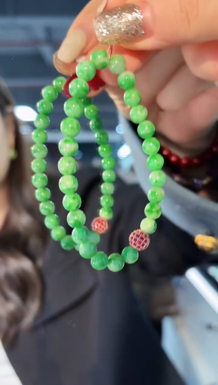 【闪购商品】翡翠手串未镶嵌缅料A货/支持复检/一件