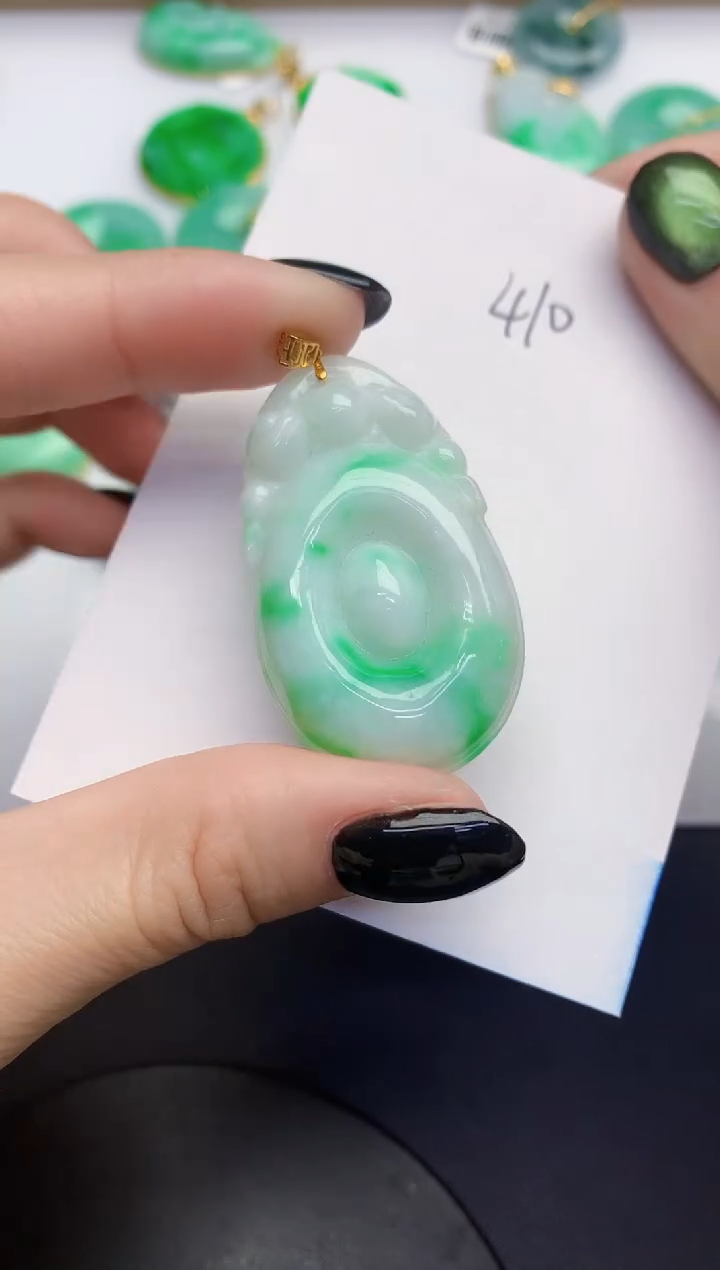 【闪购商品】翡翠颈饰18K金镶嵌0000000000