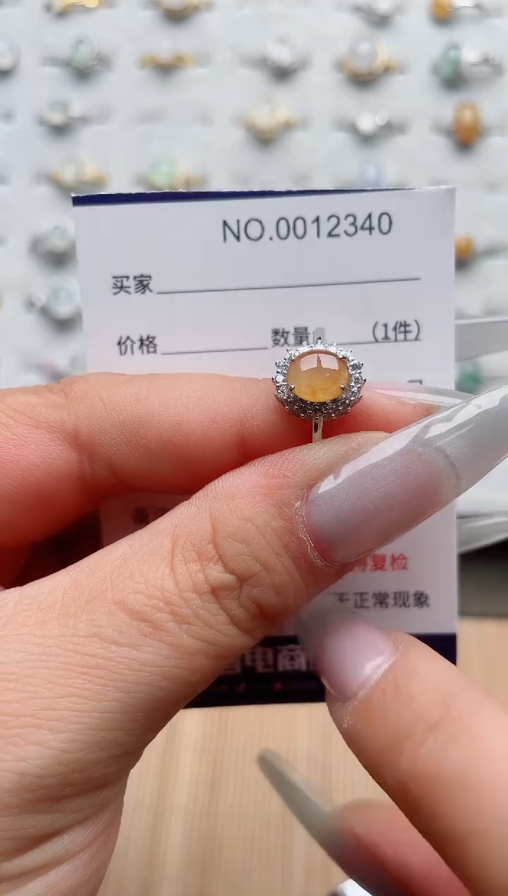 【闪购商品】翡翠戒指银S925镶嵌·