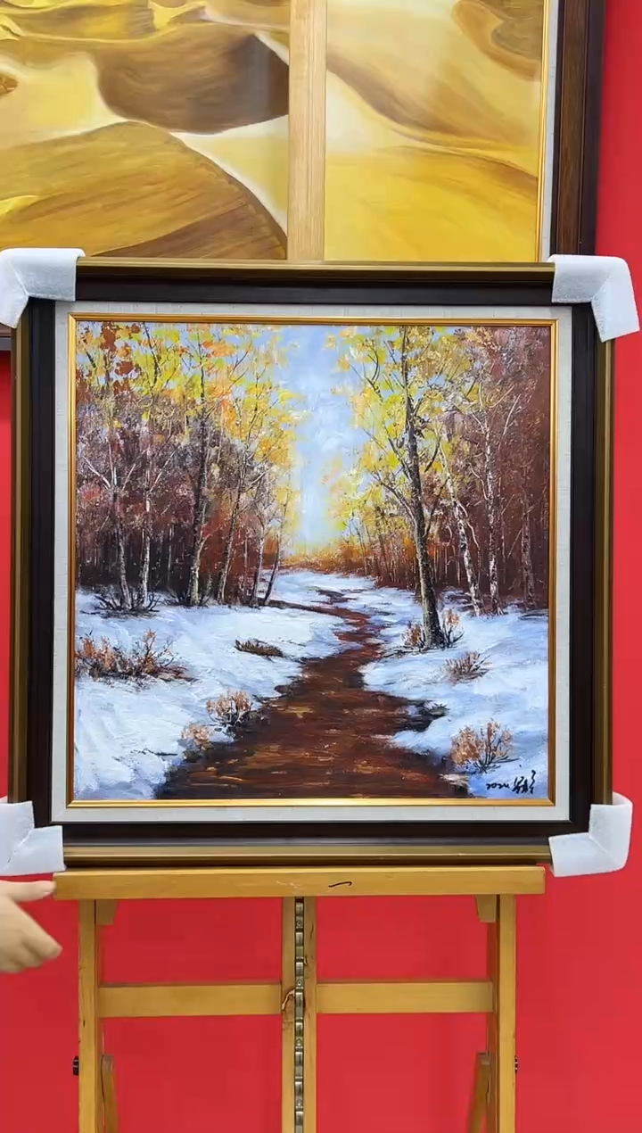 【闪购商品】油画梁静-60×60-油画作品