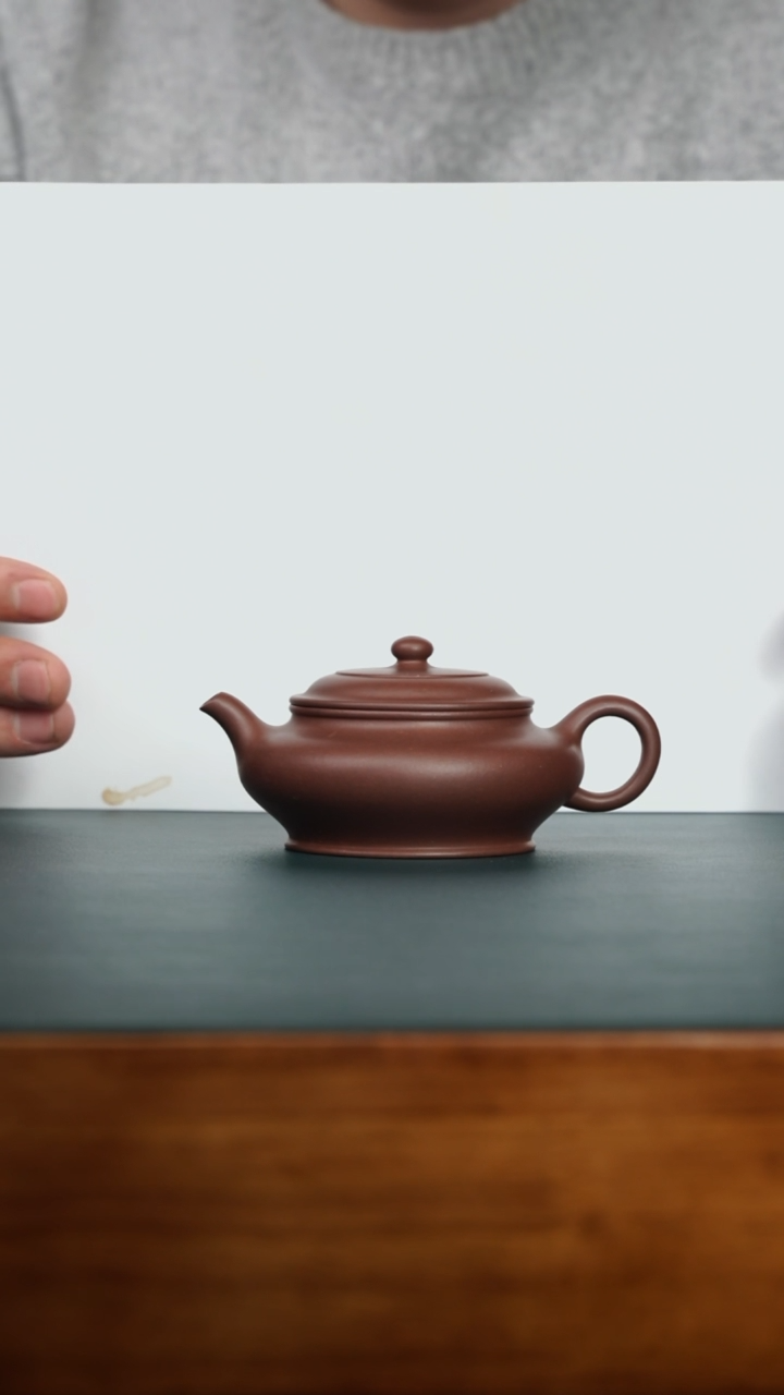 【闪购商品】紫砂茶壶虚扁 黄龙源底槽青