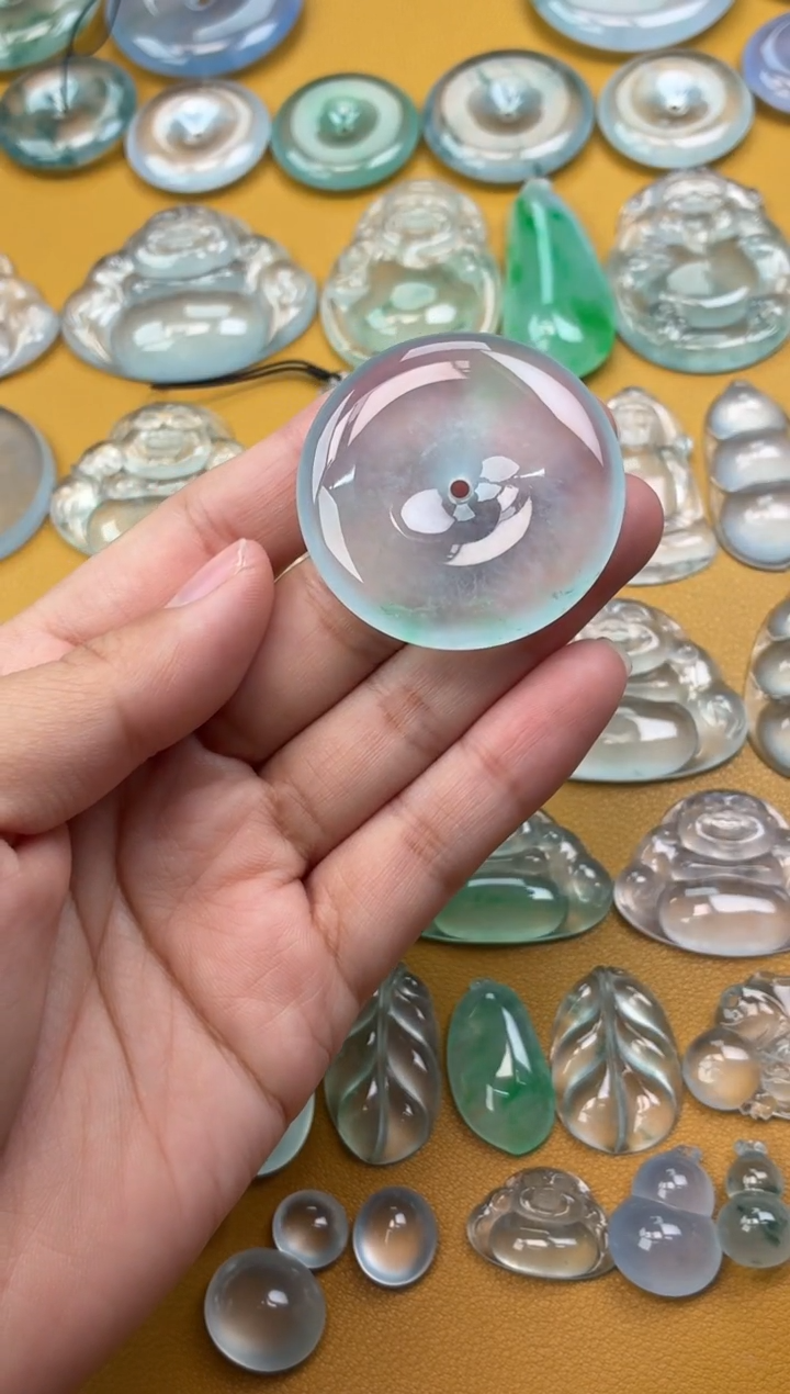 吊坠(不含链)未镶嵌翡翠4 平安扣 40.6 7.3