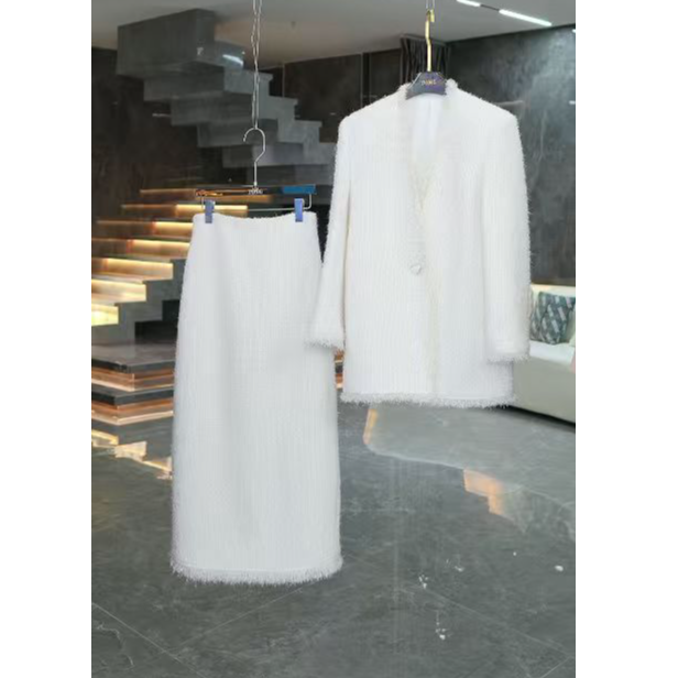 【彤姐原创】冬季休闲风时尚女士西装外套+裙子单件W25D928套装