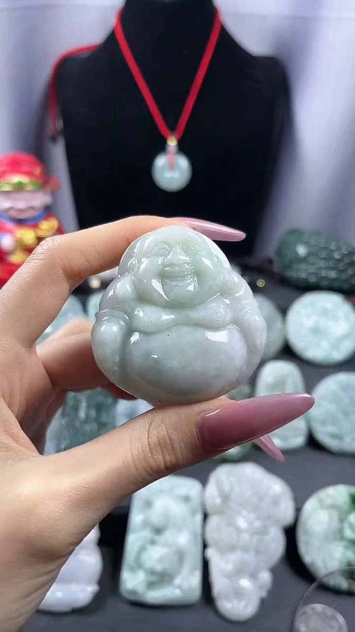 【闪购商品】翡翠颈饰未镶嵌大肚佛