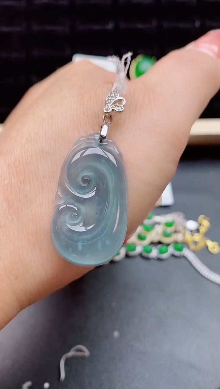 【闪购商品】翡翠颈饰银S925镶嵌12121212