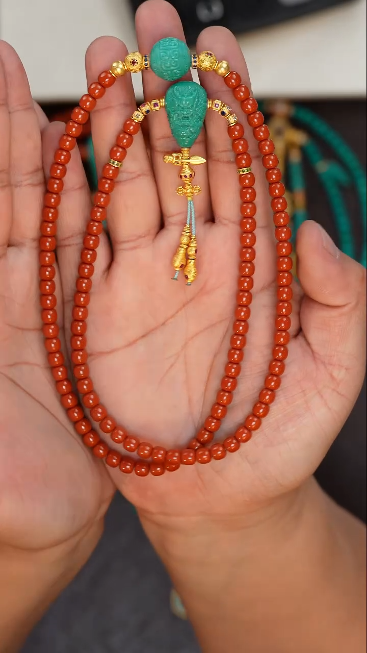 【闪购商品】南红玛瑙脖挂未镶嵌南红脖挂