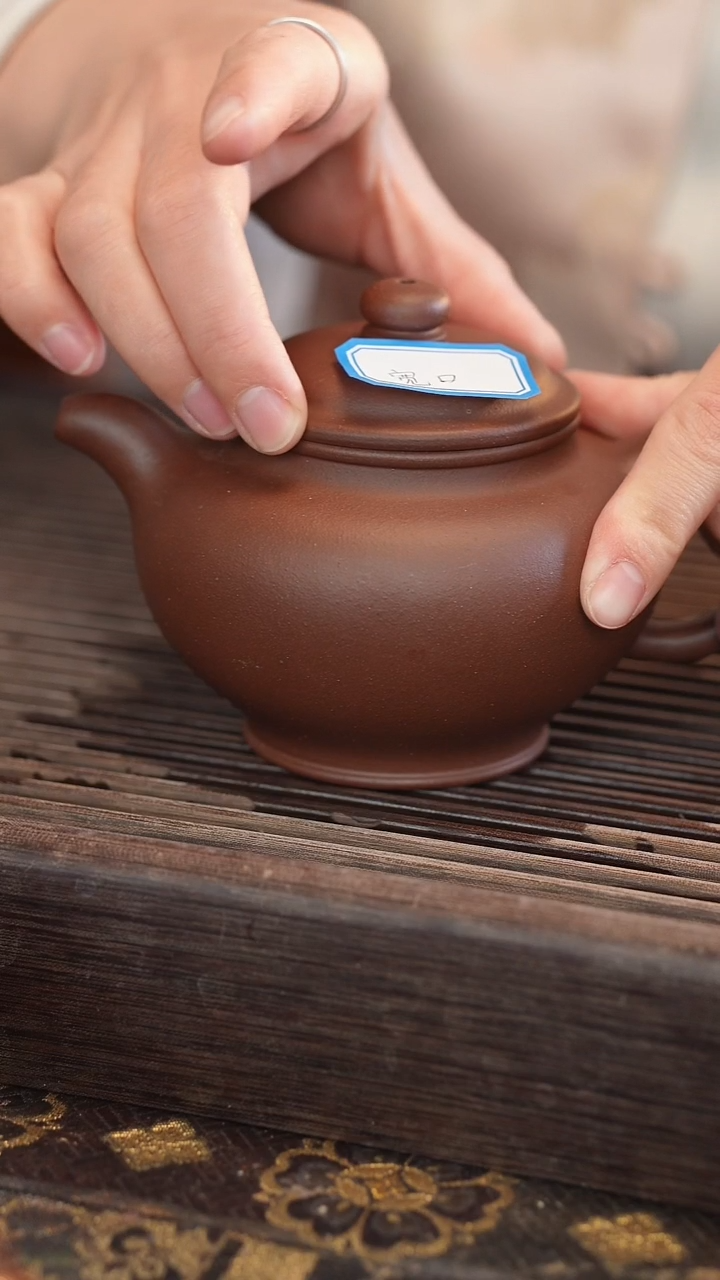 茶壶紫砂360cc 掇只 宽口 