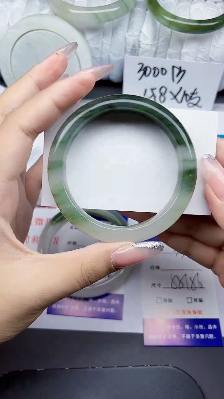 石英质玉手镯未镶嵌335-55/56