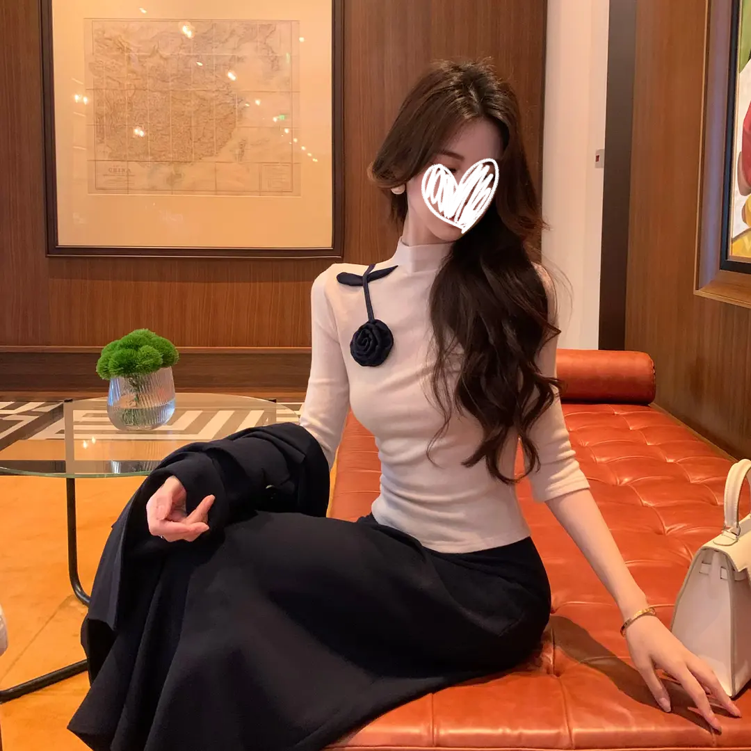 【山茶雅韵】早秋高级感西装外套设计感上衣高腰显瘦垂感裙三件套潮