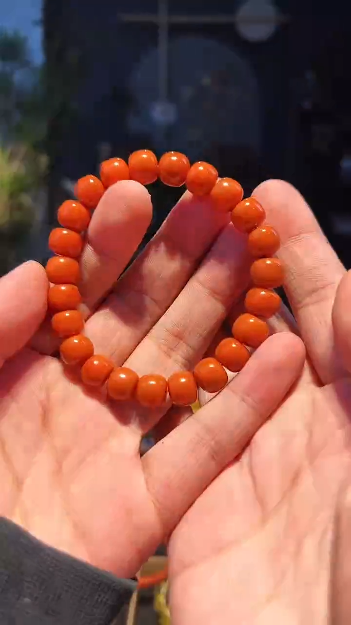 【闪购商品】南红玛瑙手串未镶嵌10+柿子黄
