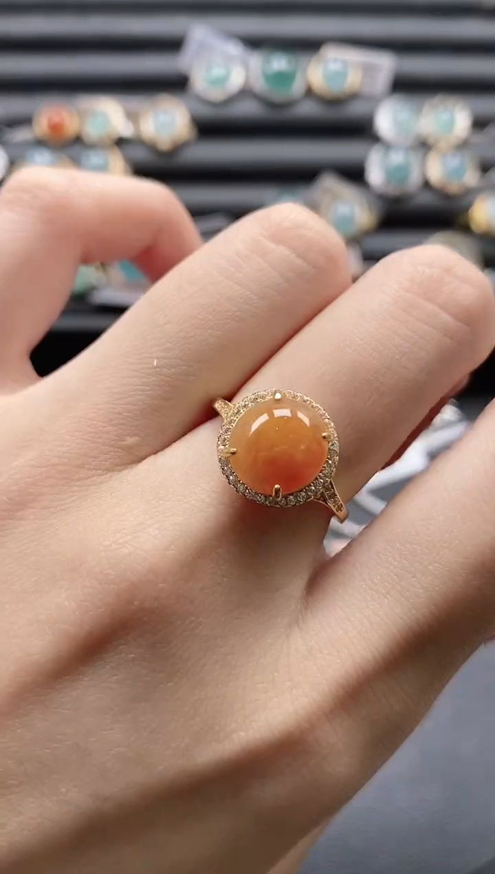 【闪购商品】翡翠戒指银S925镶嵌1111