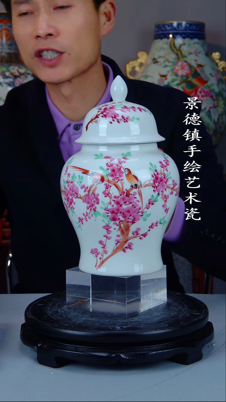 摆件陶瓷景德镇手工手绘陶瓷24