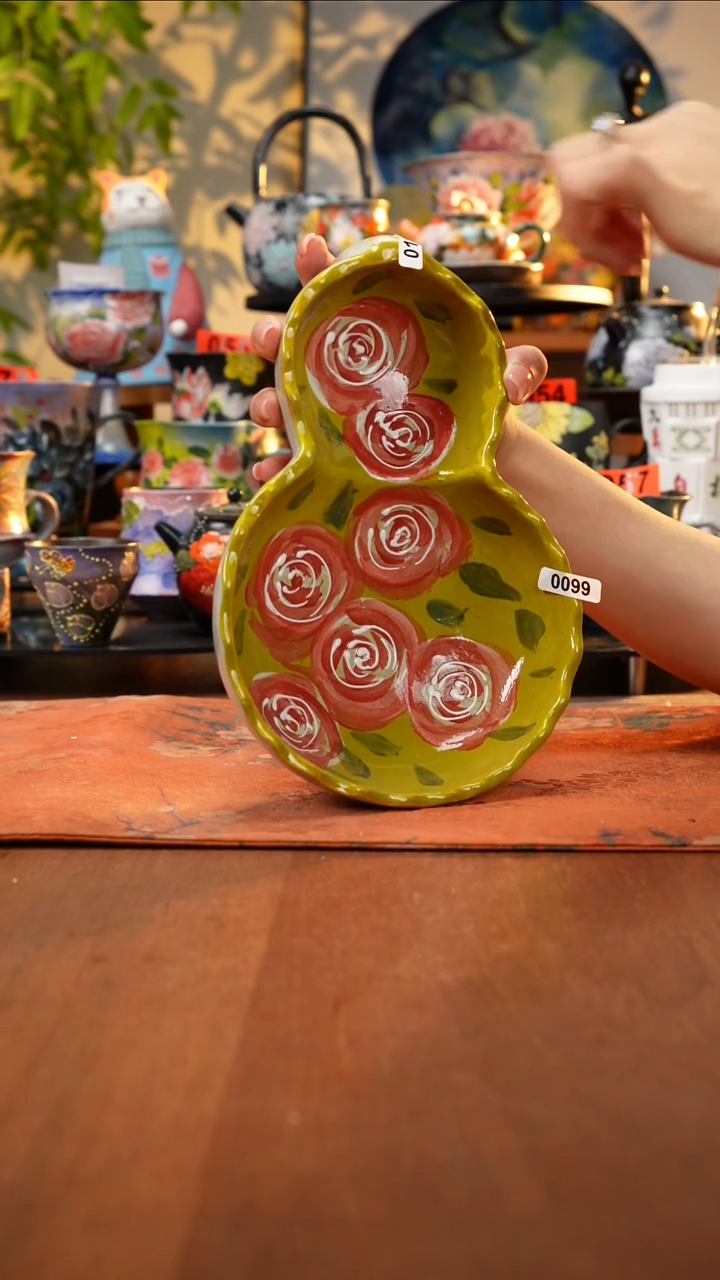 瓷片景德镇手工手绘184