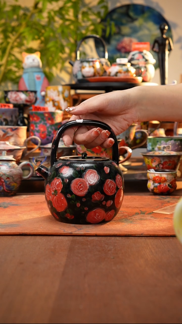 瓷片景德镇手工手绘754