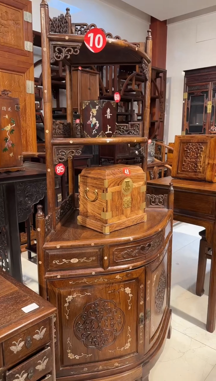 【闪购商品】木木艺缅花镶嵌角柜5800.888888