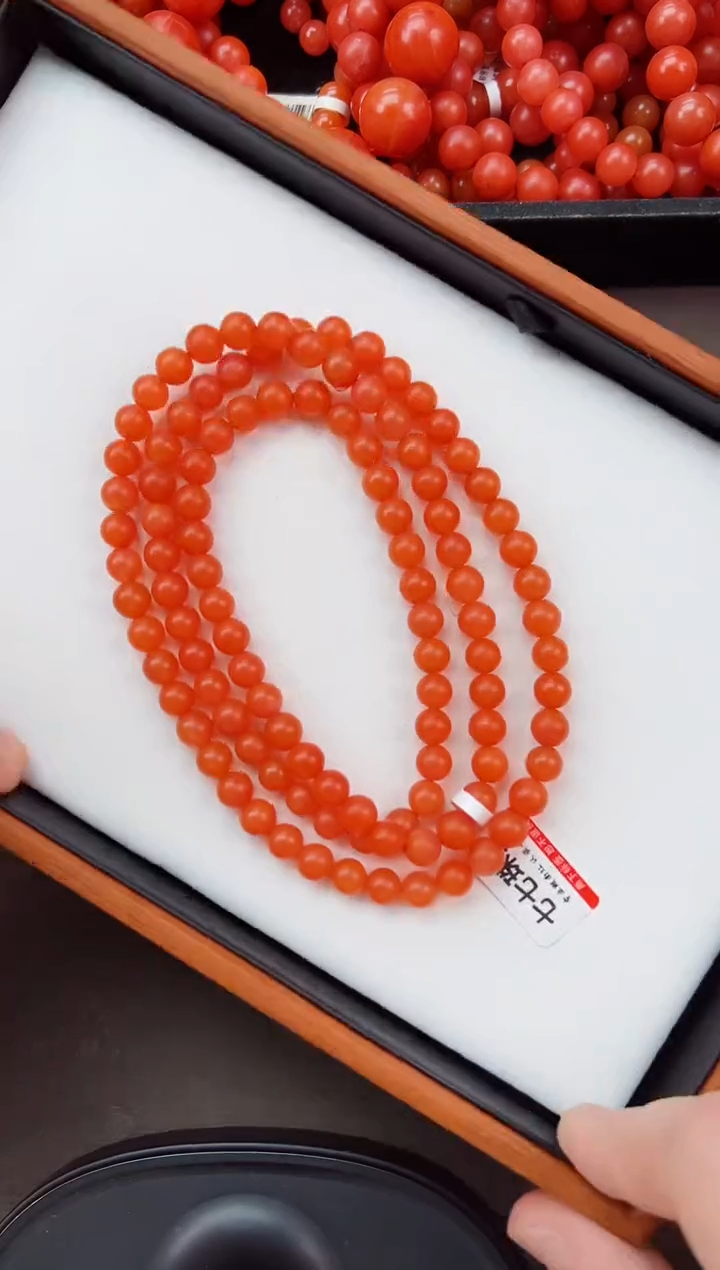 【闪购商品】南红玛瑙亮光长串卡7+未镶嵌保山杨柳滴水洞
