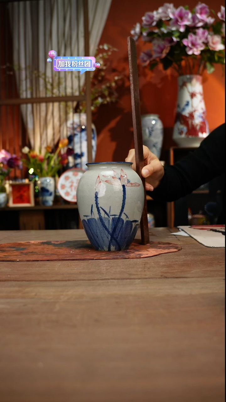 当代高温釉下彩手绘陶瓷餐具