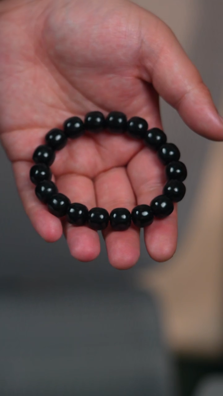 未镶嵌手链和田玉12mm羊脂级塔青