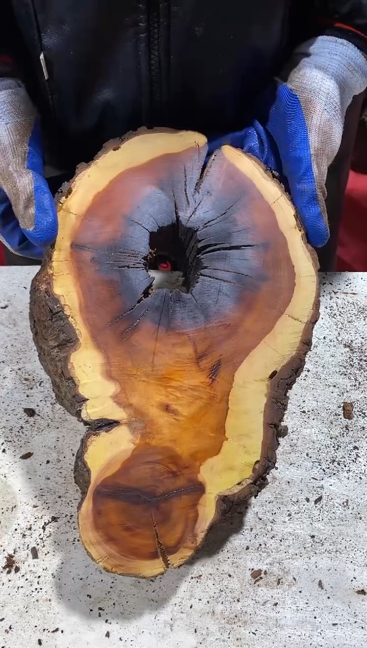 枣木【72】号原木段，尺寸随型