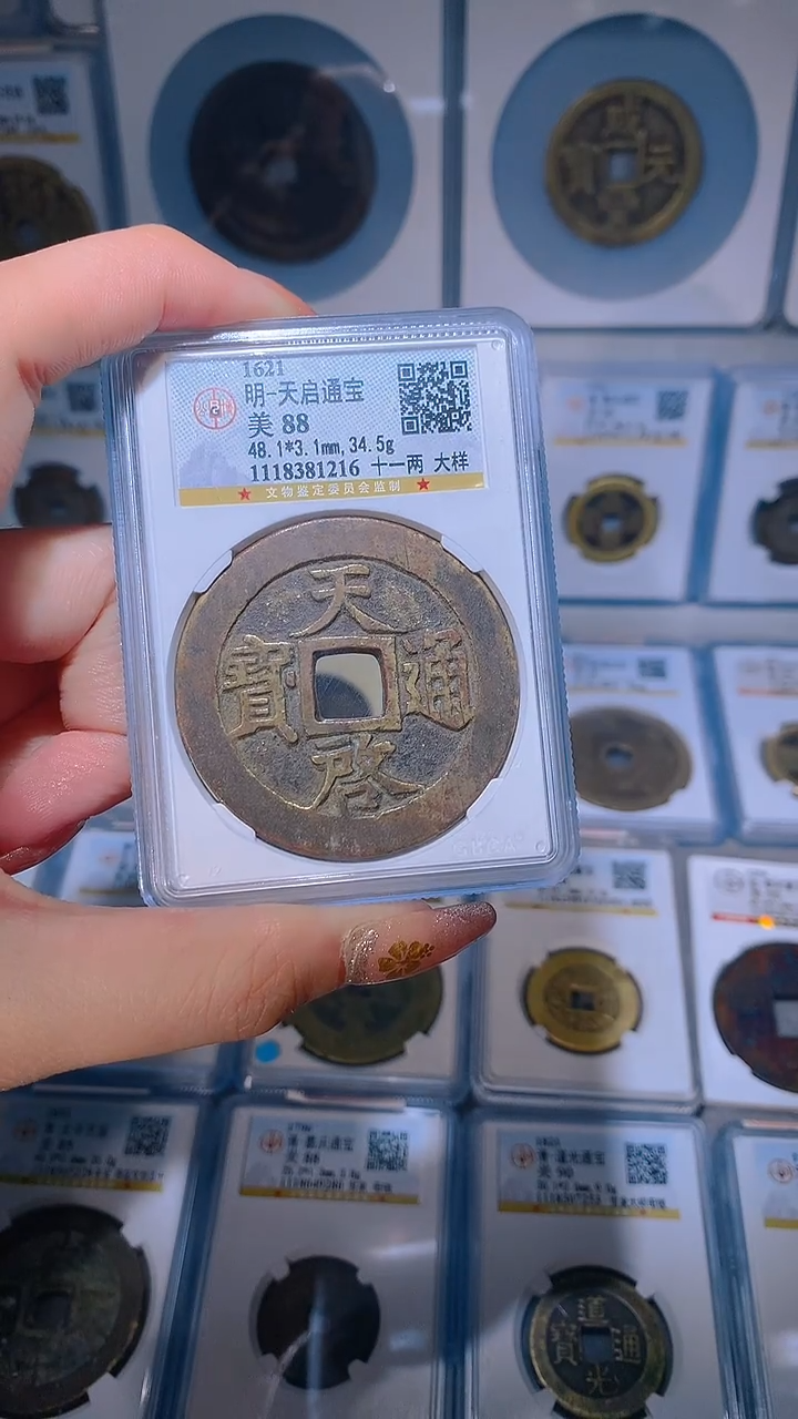 【闪购商品】铜天启通宝十一两大样