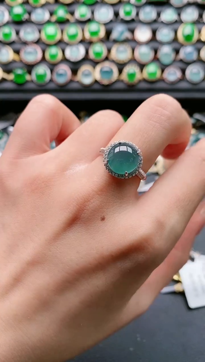 【闪购商品】翡翠戒指银S925镶嵌11111111