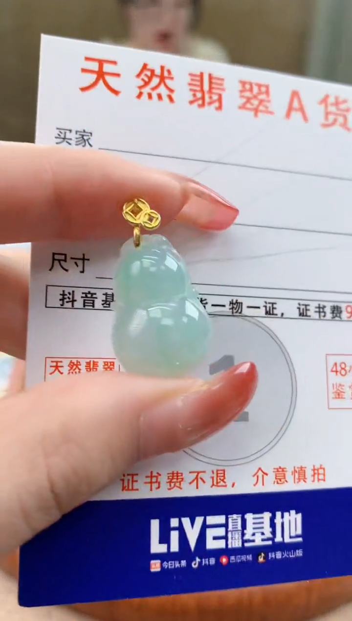 颈饰未镶嵌翡翠天然A货翡翠挂件