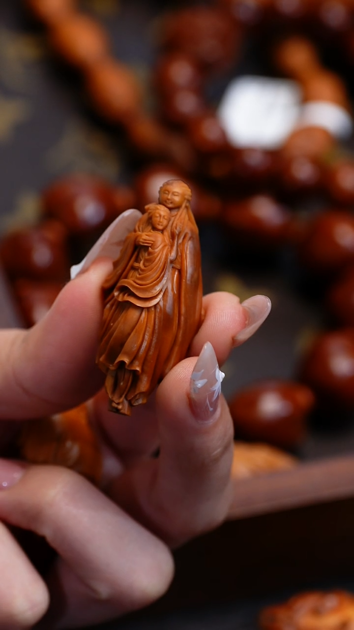 【闪购商品】橄榄核吊坠苏工橄榄核