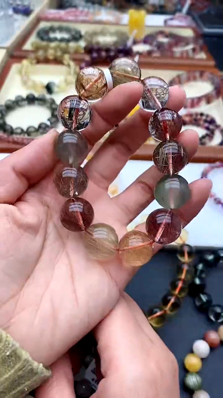 【闪购商品】水晶手链未镶嵌彩发晶17+