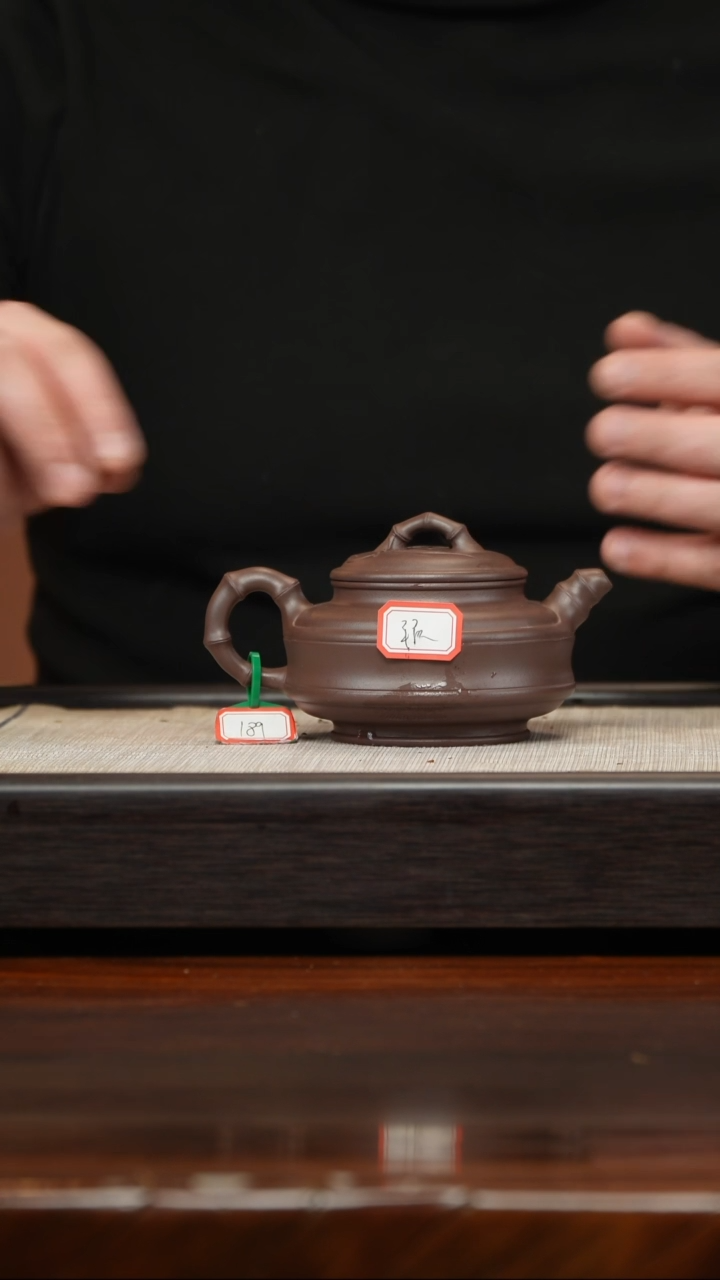 【闪购商品】紫砂茶壶双线竹鼓