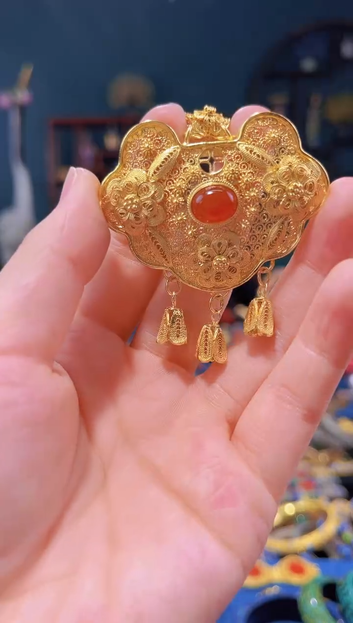 【闪购商品】花丝镶嵌吊坠精品