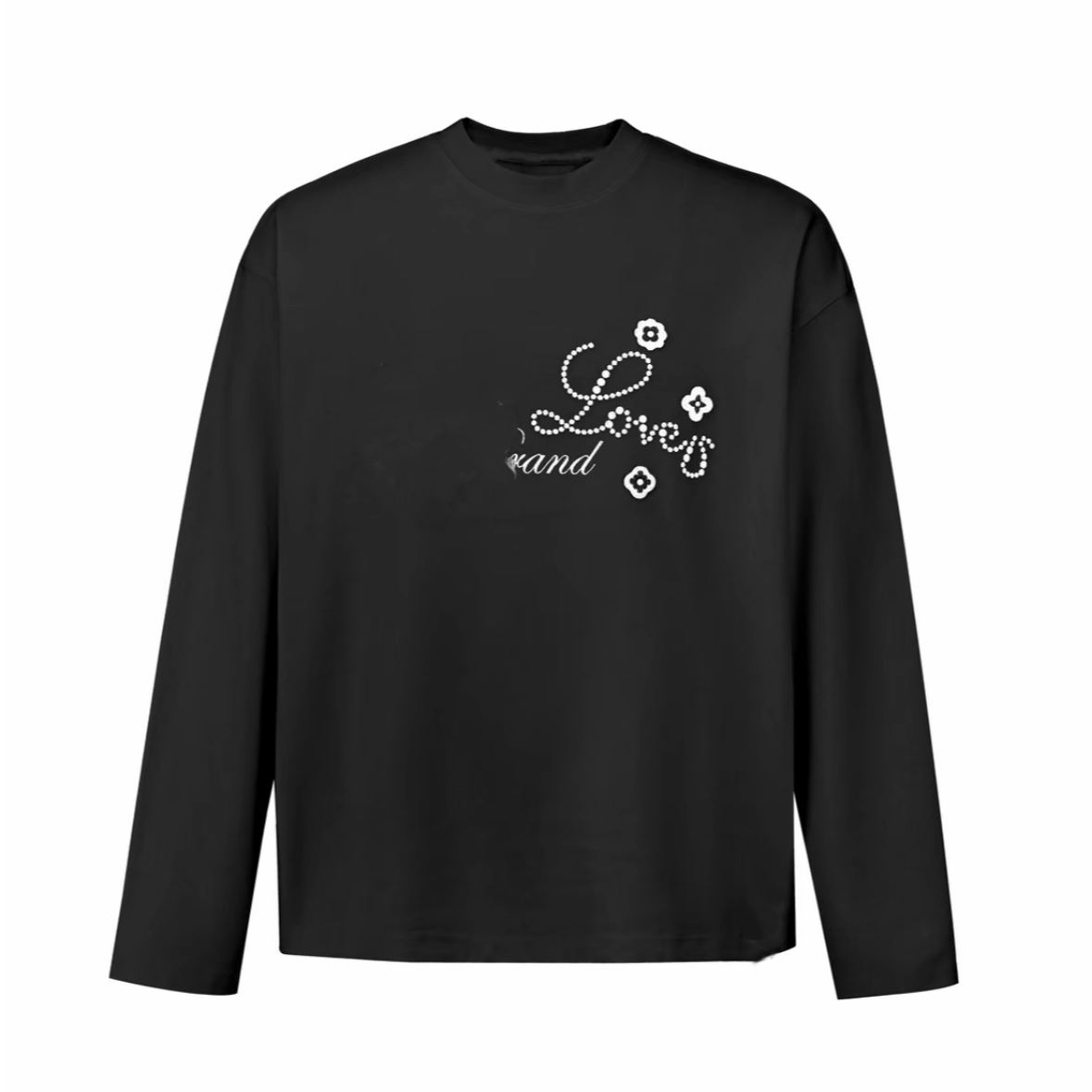  GOOD LOVES小花标语轻奢时尚高级感长袖 男女同款