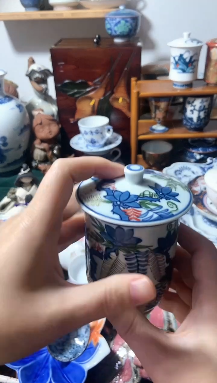 瓷片丁***记一对中古商品谨慎参拍默认微瑕