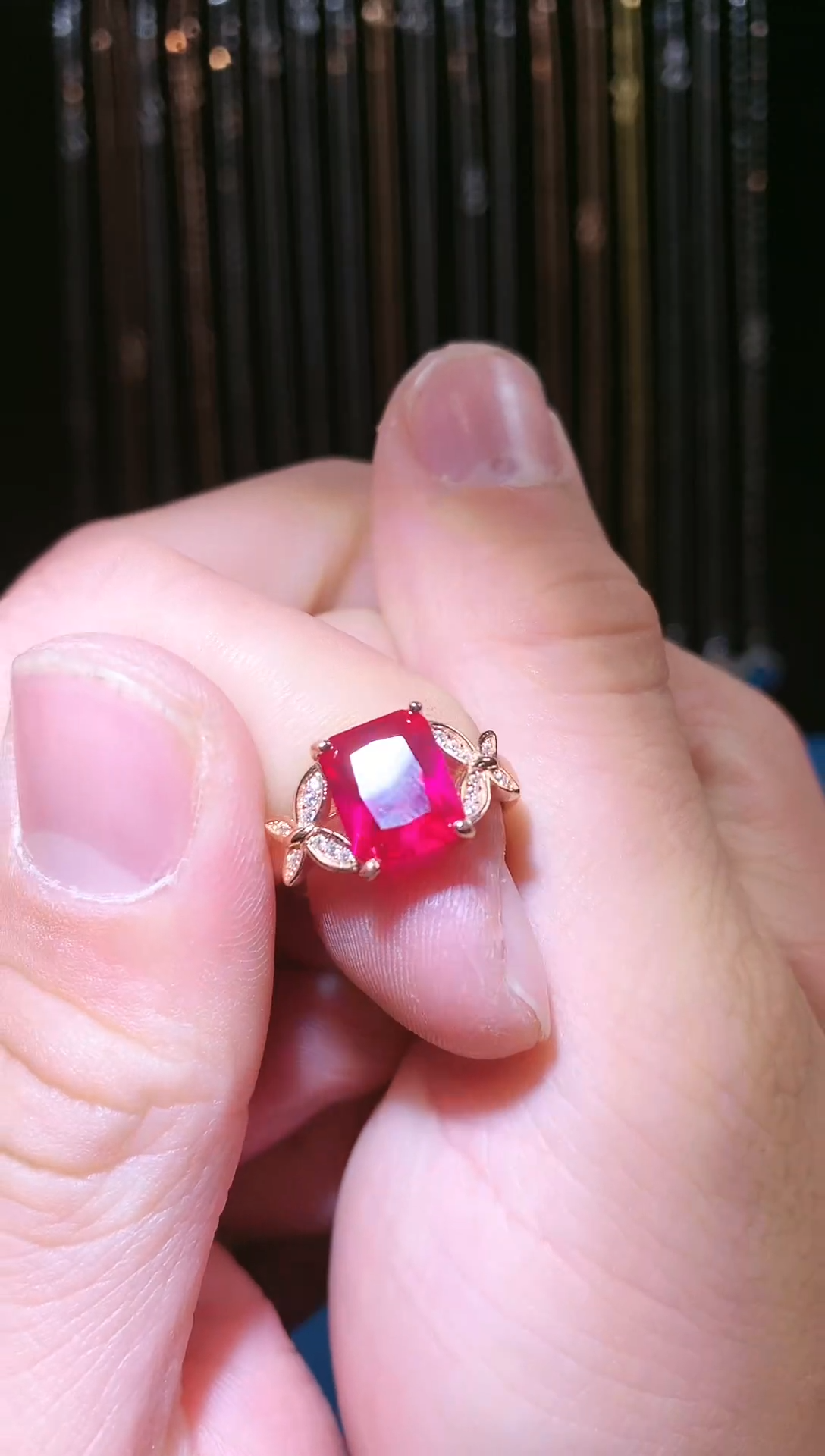 【闪购商品】红宝石戒指银S925镶嵌11111