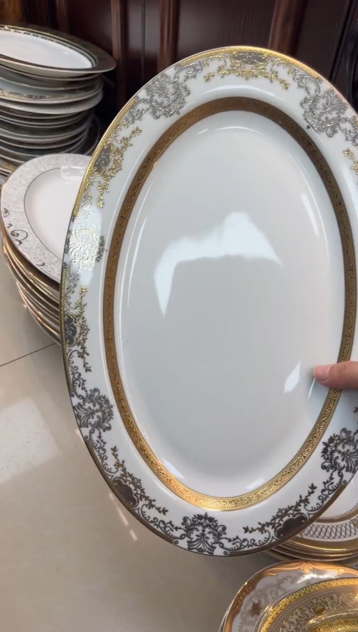 【闪购商品】瓷片14英寸英寸鱼盘