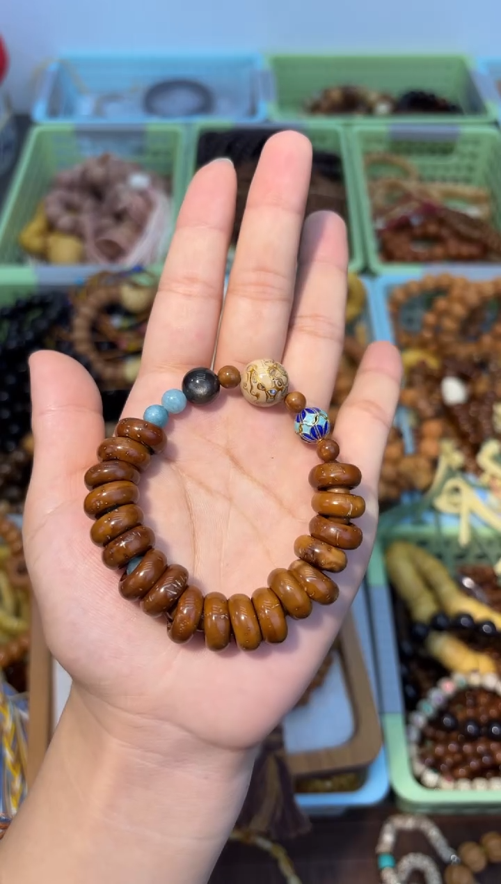 吊坠白玉菩提紫金鼠甜甜圈单圈