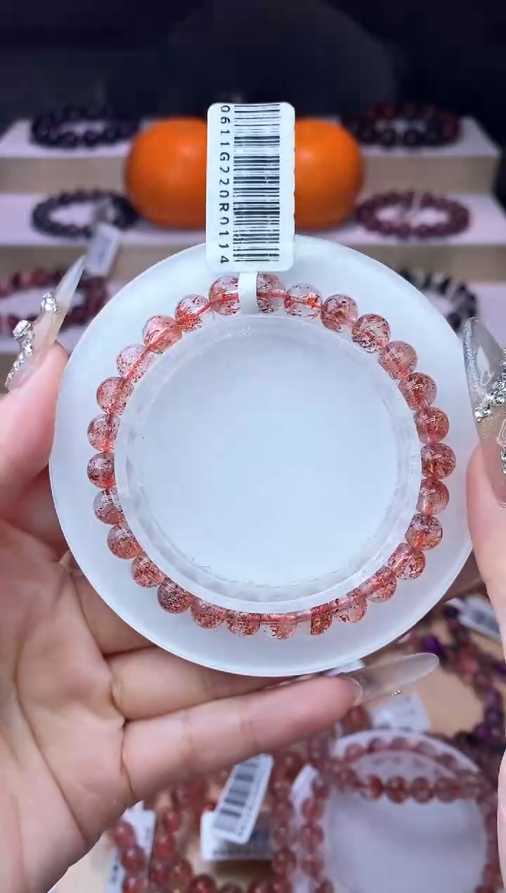 【闪购商品】水晶手链未镶嵌金草莓单圈6m+