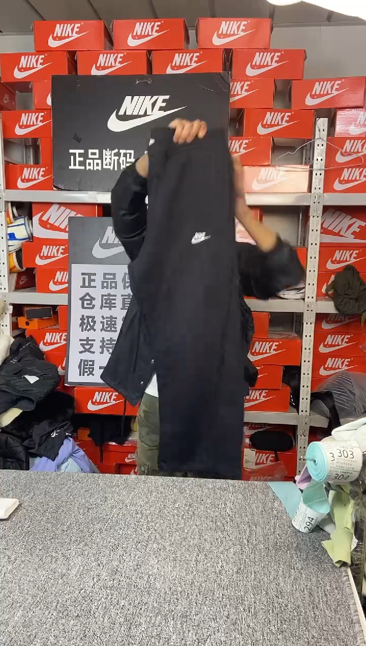 品相【S级】刺绣勾黑色长裤 瑕疵直播间过款 尺码180XL