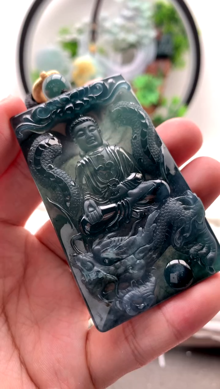 【闪购商品】翡翠颈饰未镶嵌阿弥陀佛