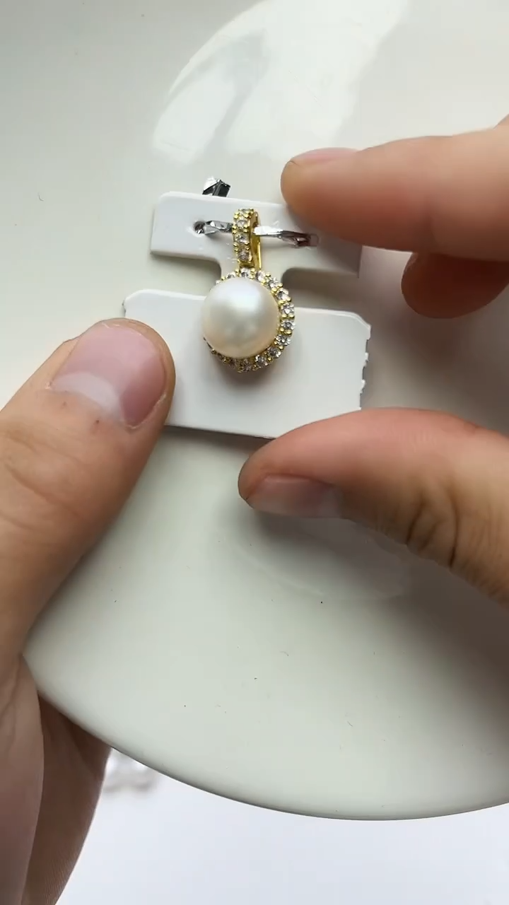 未镶嵌吊坠淡水珍珠白色系吊坠