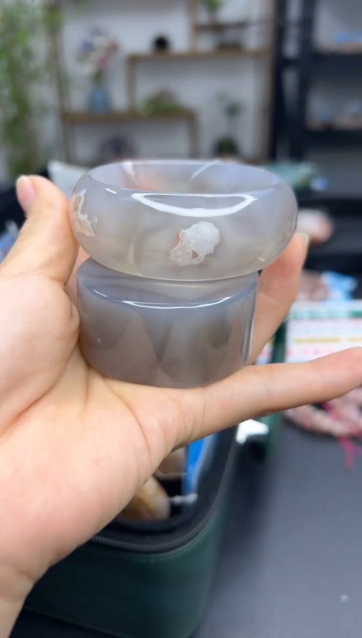 【闪购商品】石英质玉手镯未镶嵌A1502(56圈赠送镯心)