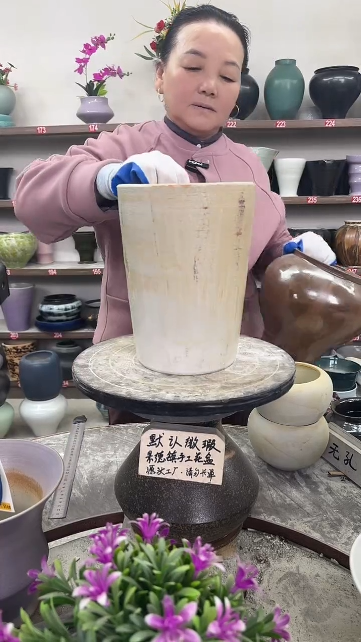 12-4-高23口15瑕-花盆