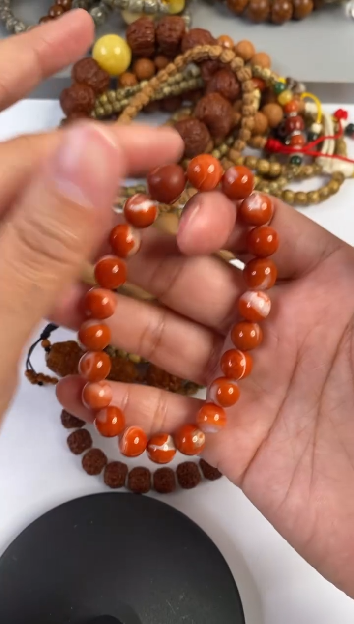 【闪购商品】玛瑙/玉髓手串未镶嵌玛瑙手串